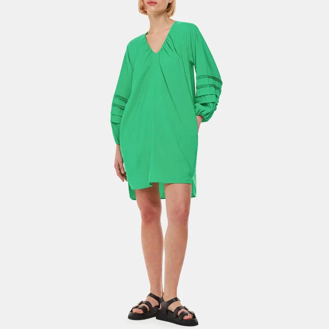 Green Grace V Neck Dress main product photo