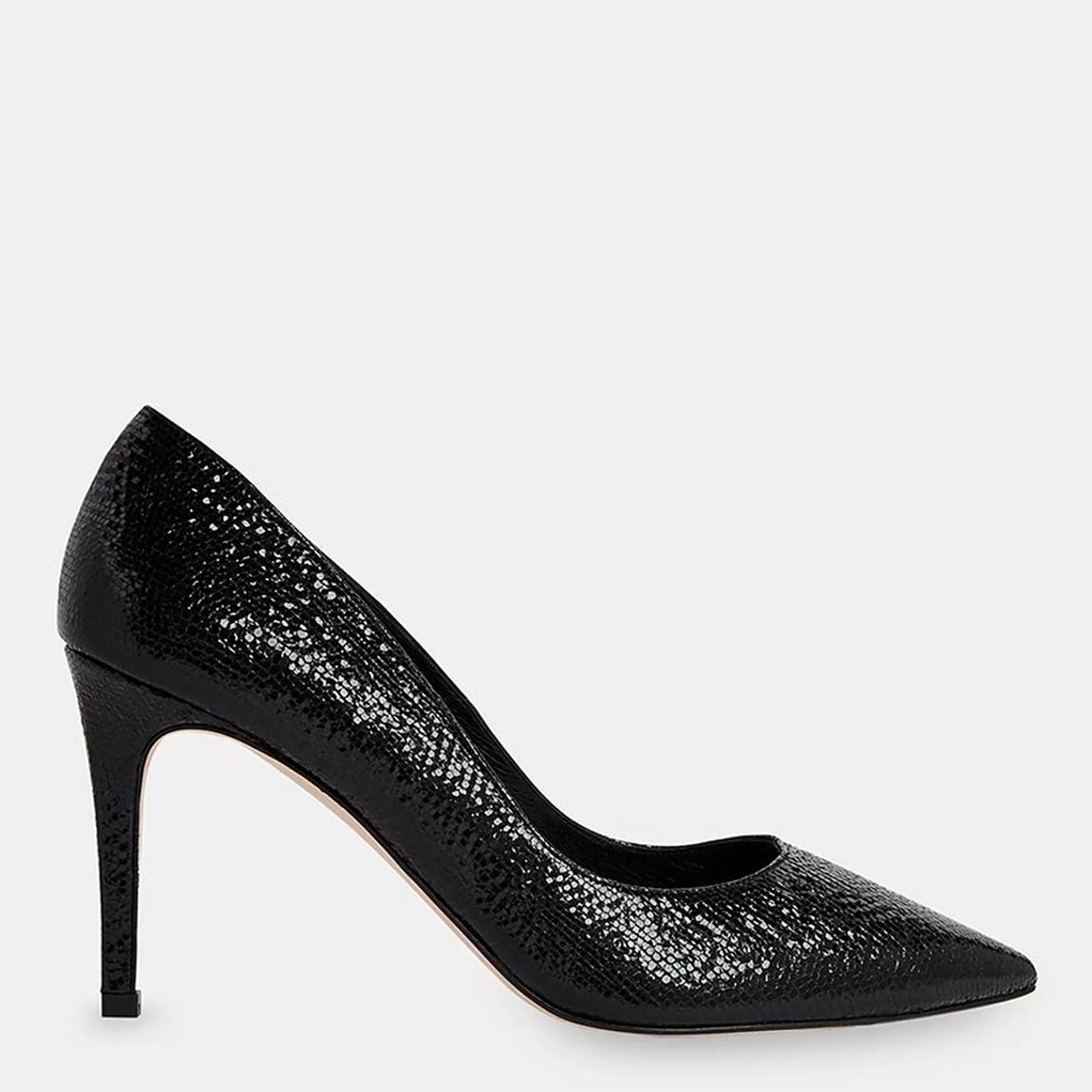 Black Corie Textured Heeled Pump Heels main product photo