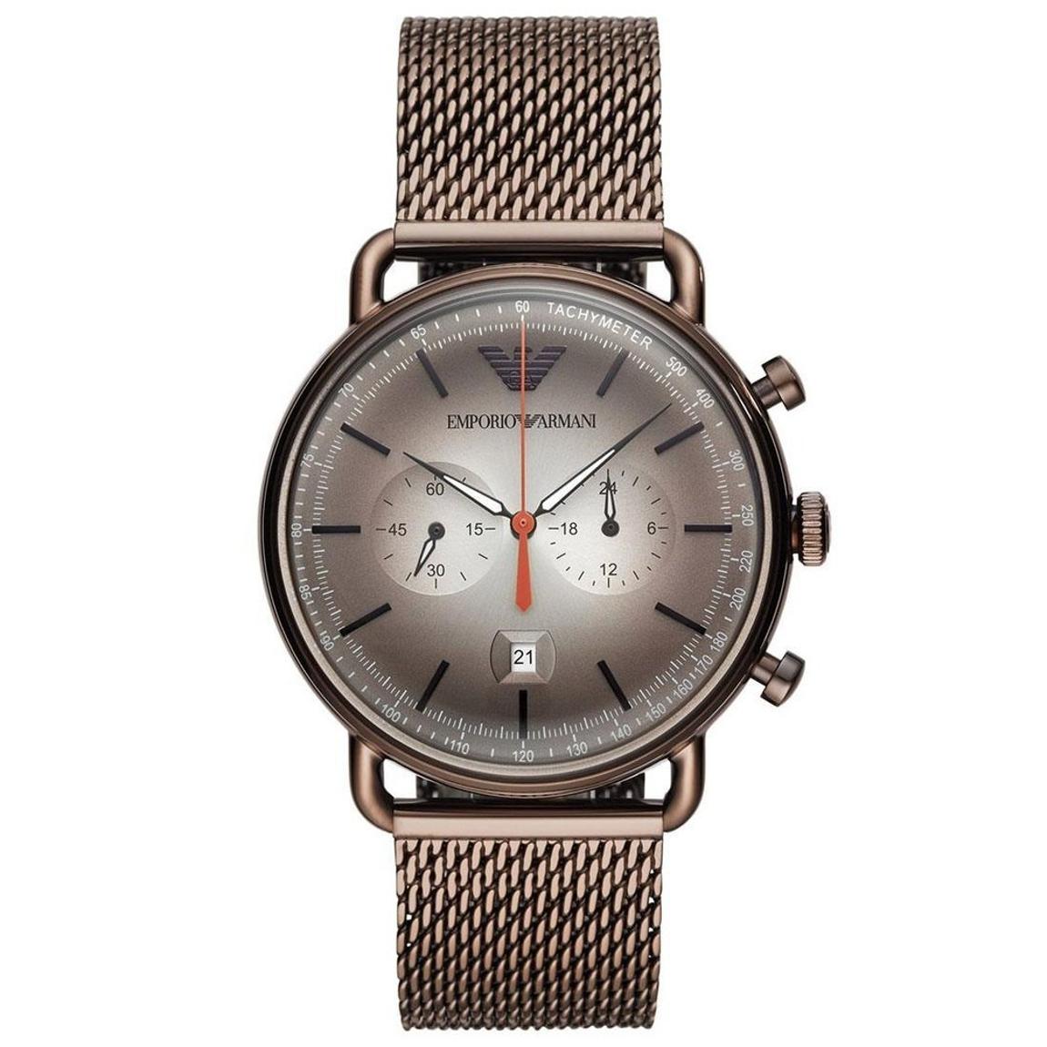 Emporio Armani AR11169 Brown Mesh Chronograph Men's Watch main product photo