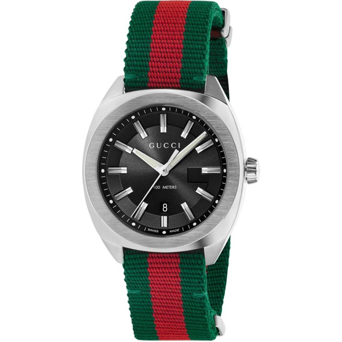 Gucci YA142305 GG2570 Black Canvas 41mm Men's Watch main product photo