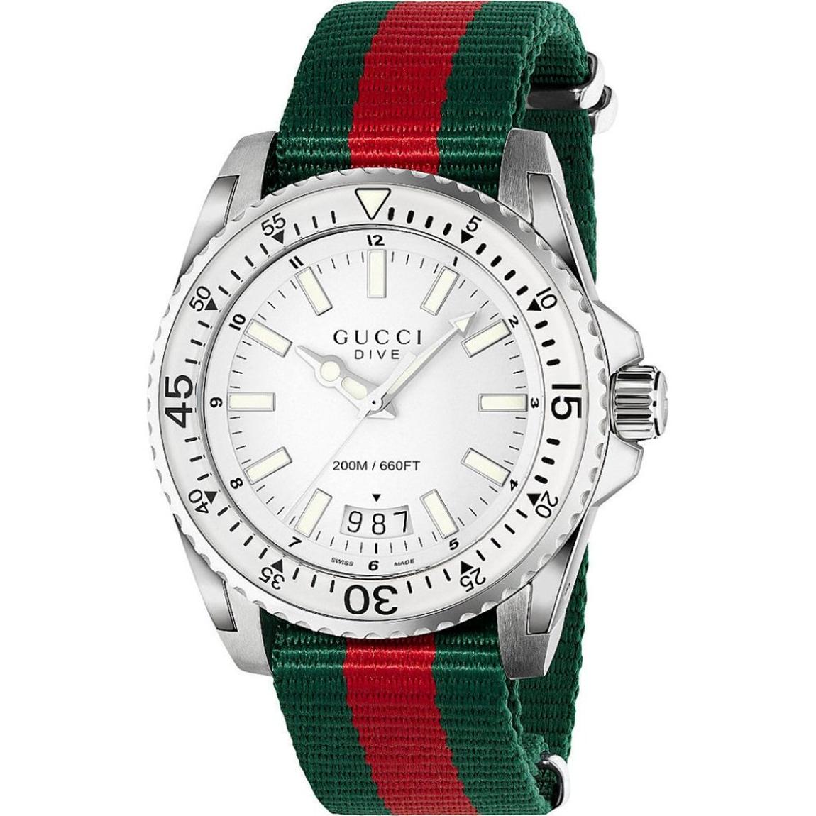 Gucci YA136207 Dive White Dial Men's Watch main product photo