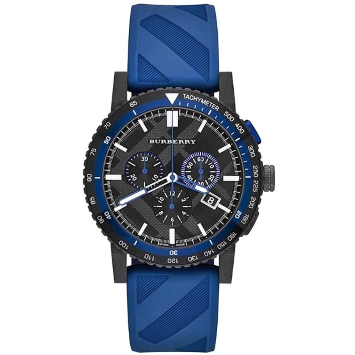 Burberry BU9807 The City Navy Blue Chronograph Men's Watch main product photo
