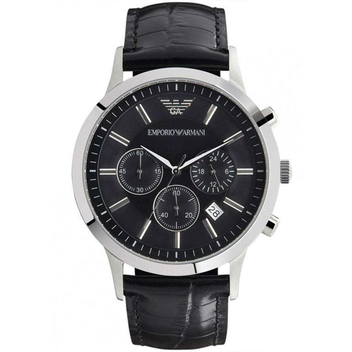 Emporio Armani AR2447 Men's Renato Chronograph Watch Black main product photo