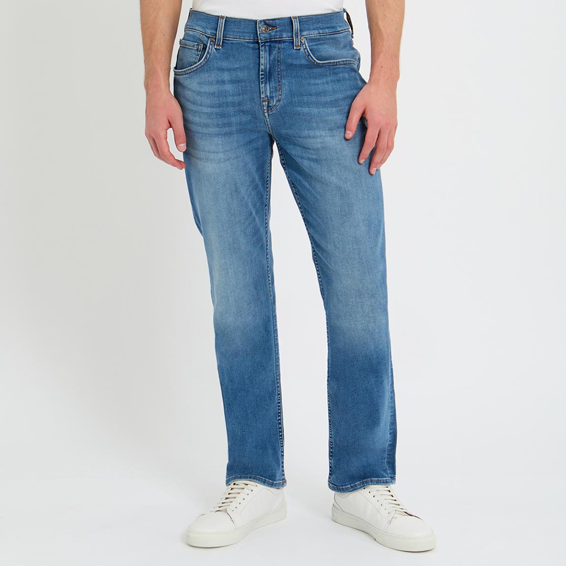 Light Blue Straight Stretch Jeans main product photo