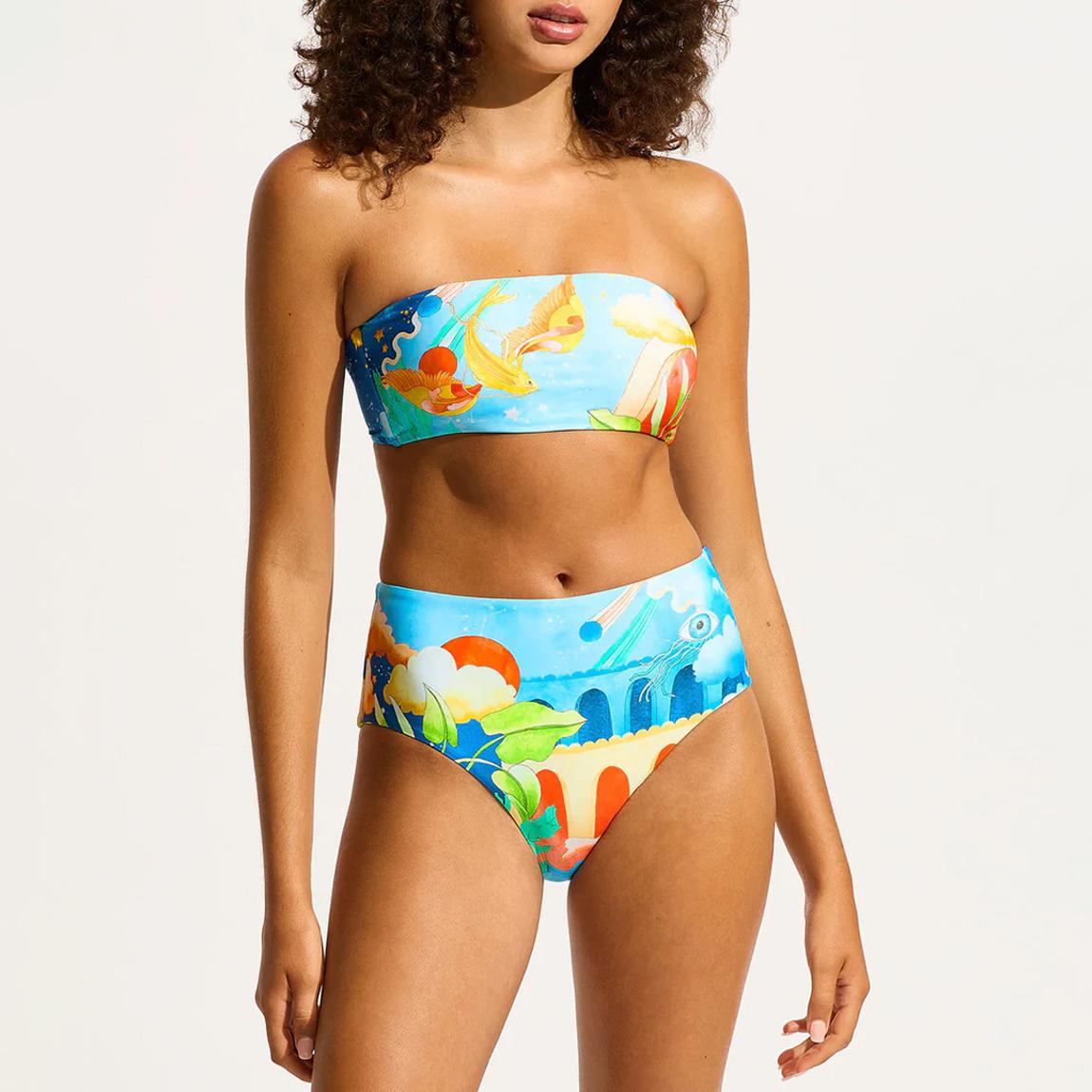 Aquarius Printed High Waisted Bikini Pants main product photo