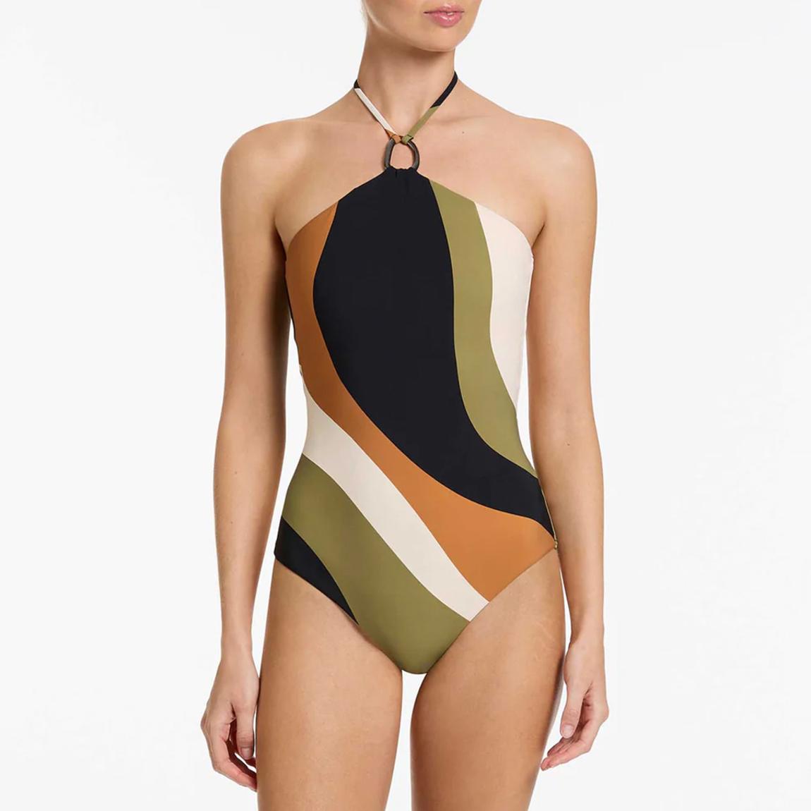 Sorella High Neck Halter One Piece main product photo