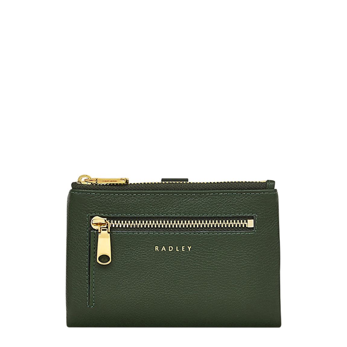 Bottle Green Leather Medium Bifold Purse main product photo