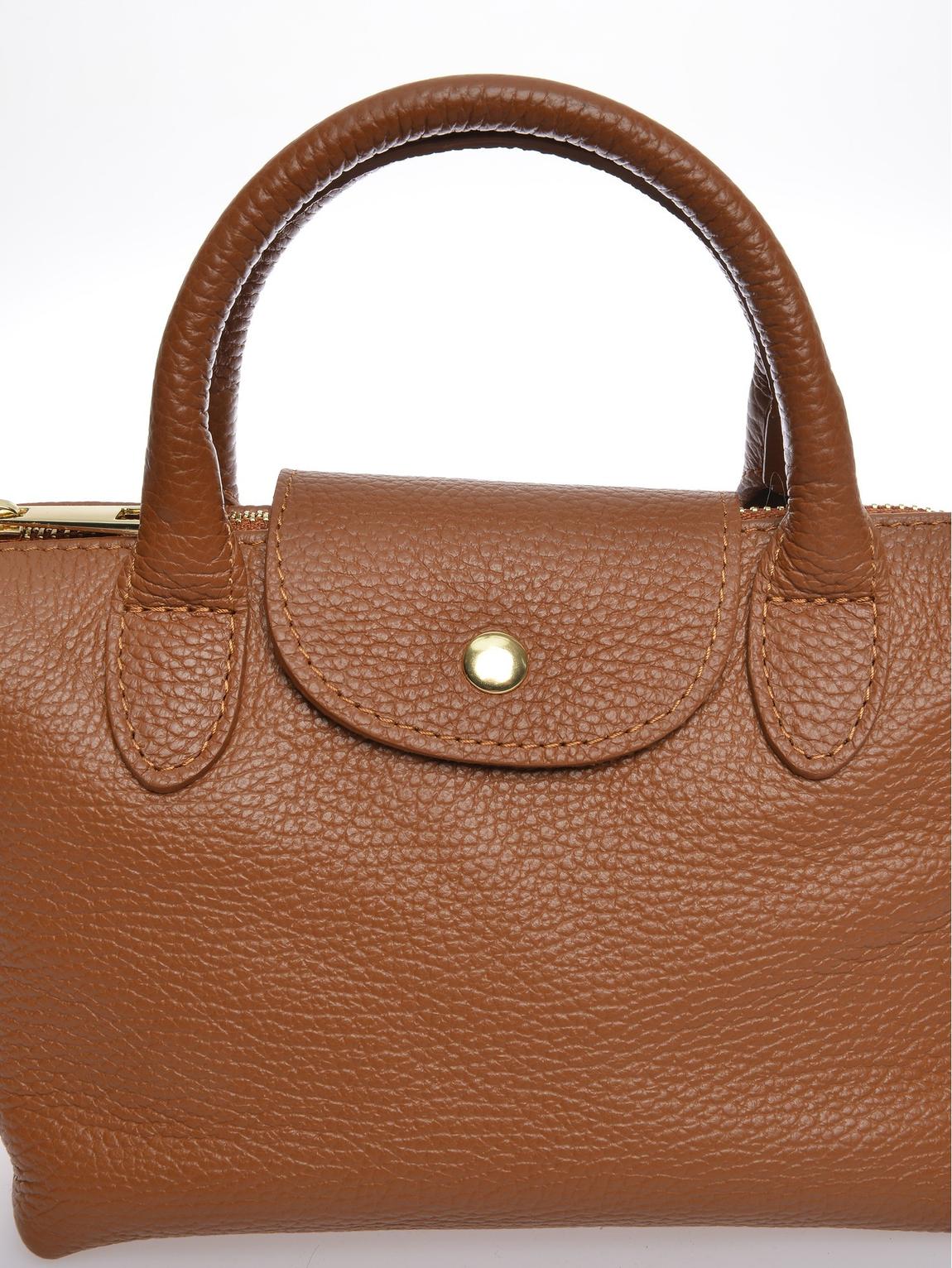 Brown Leather Handbag By Roberta M main product photo