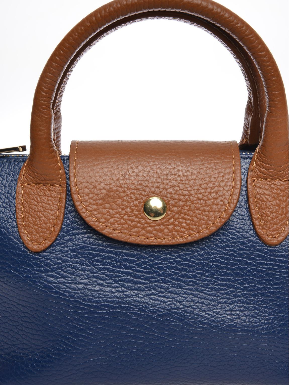 Blue Leather Handbag By Roberta M main product photo
