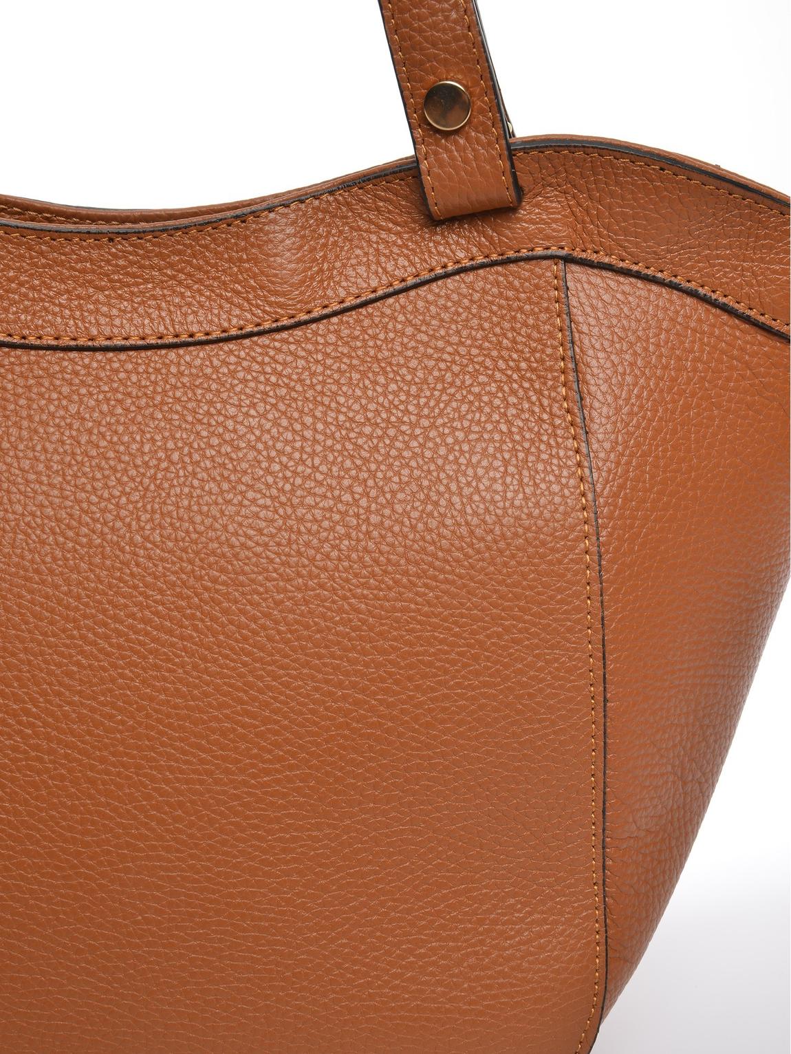Brown Leather Handbag By Roberta M main product photo