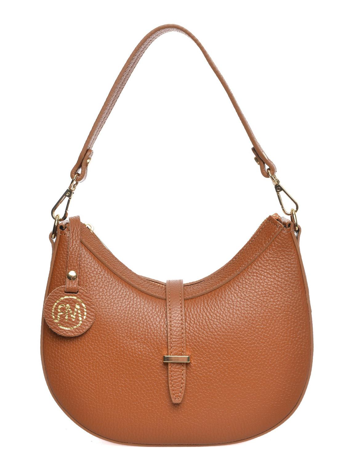 Brown Italian Leather Handbag main product photo