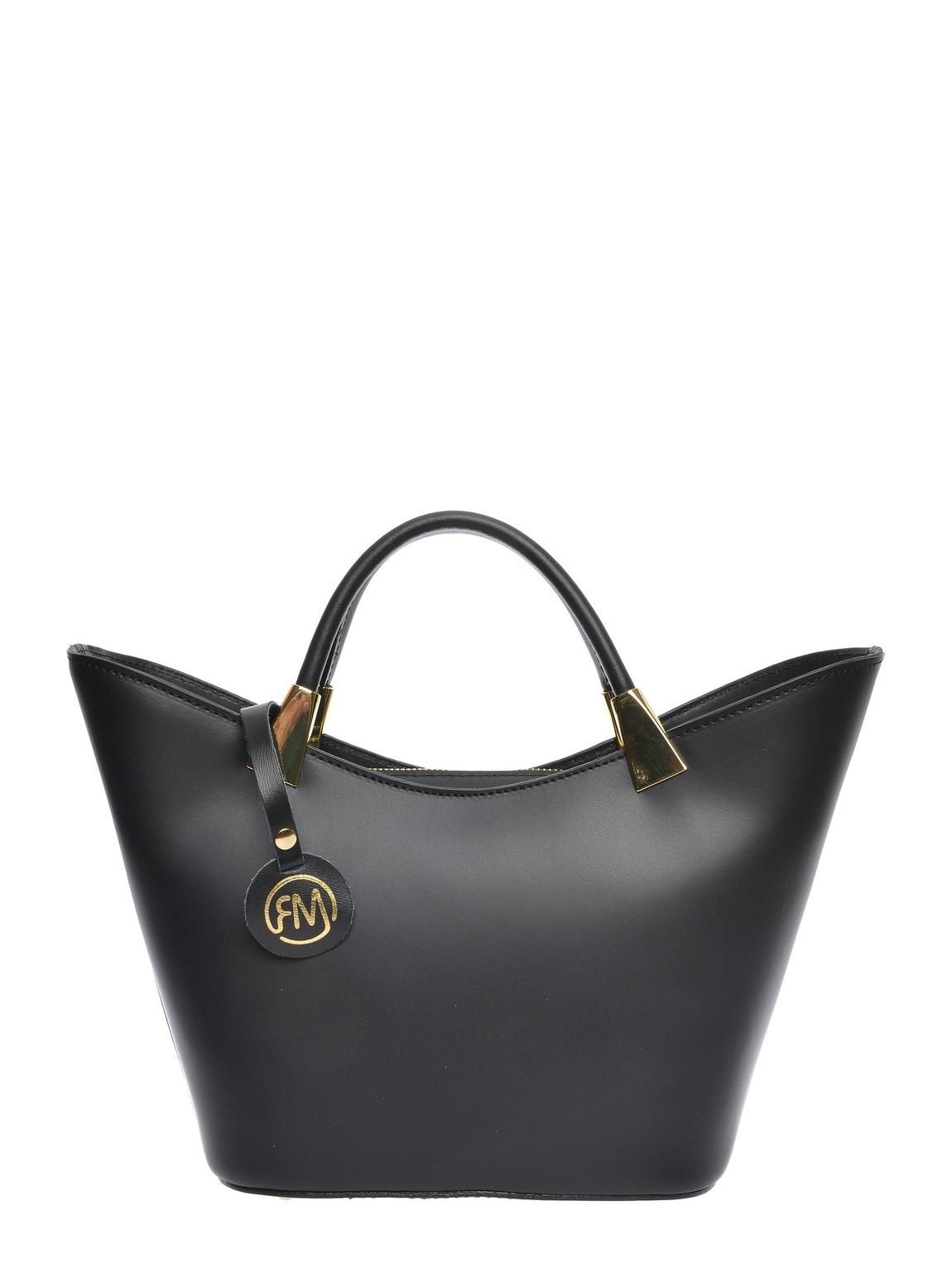 Black Leather Hobo Bag By Roberta M main product photo