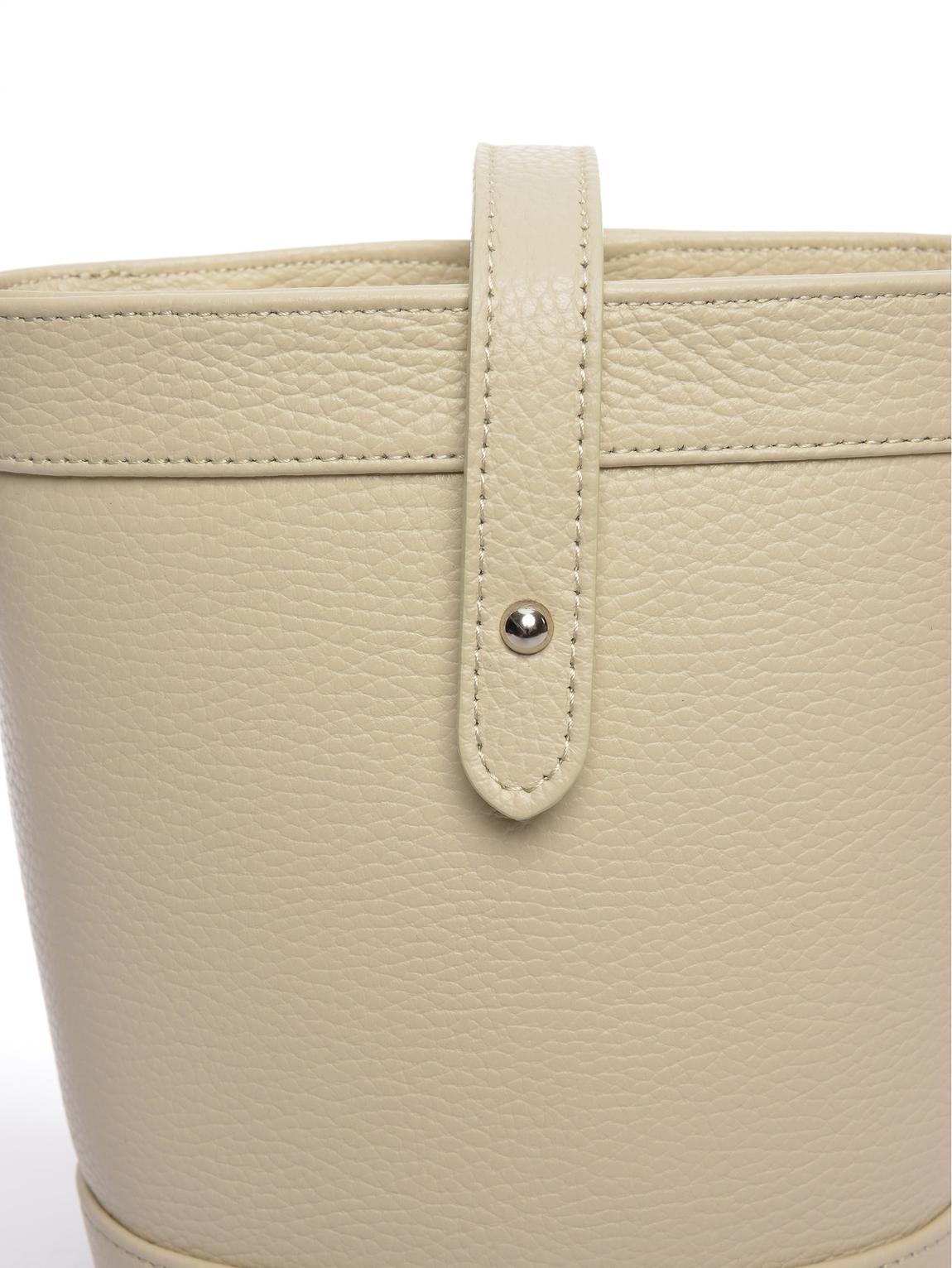 Beige Leather Handbag By Roberta M main product photo