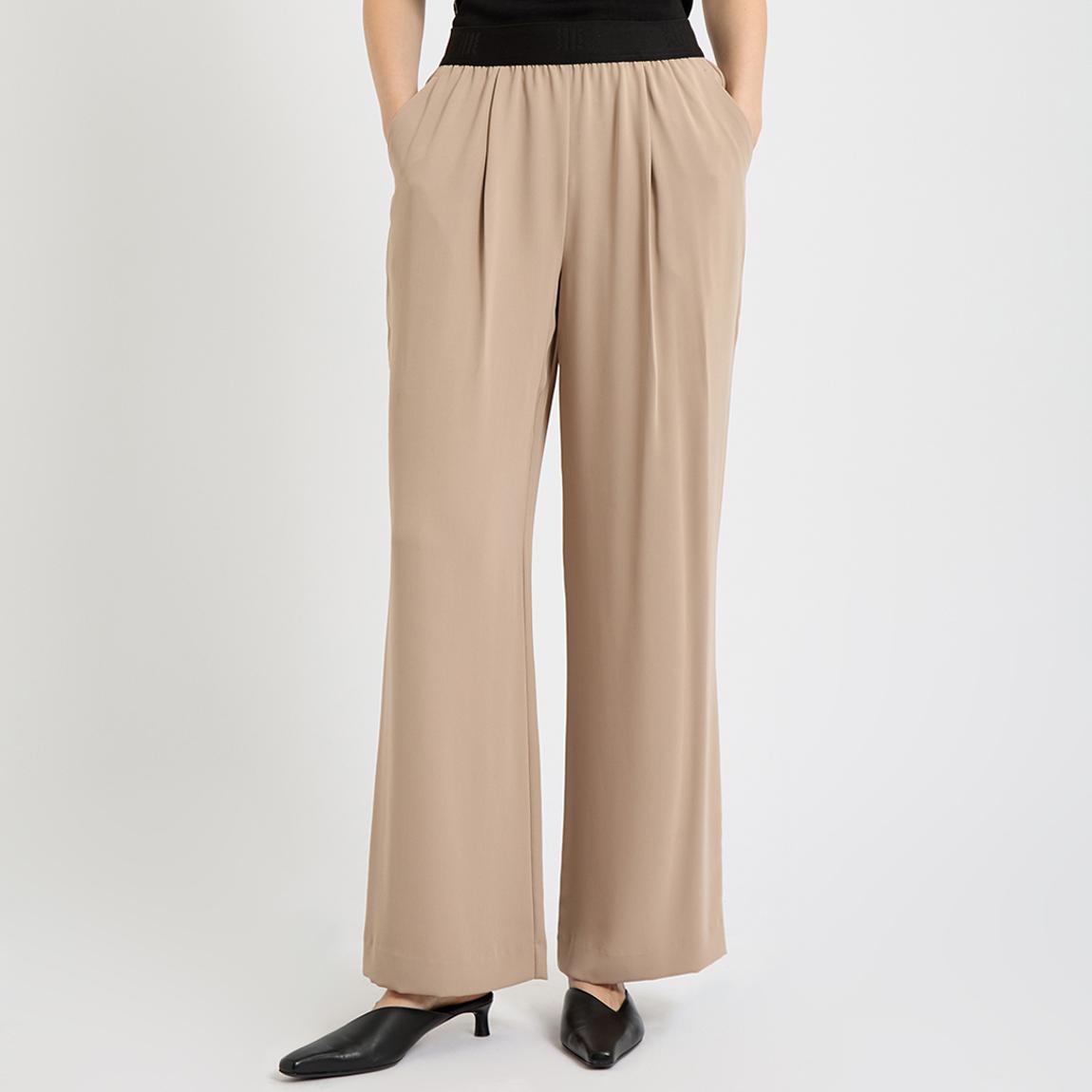 Beige Iona Wide Leg Trousers main product photo