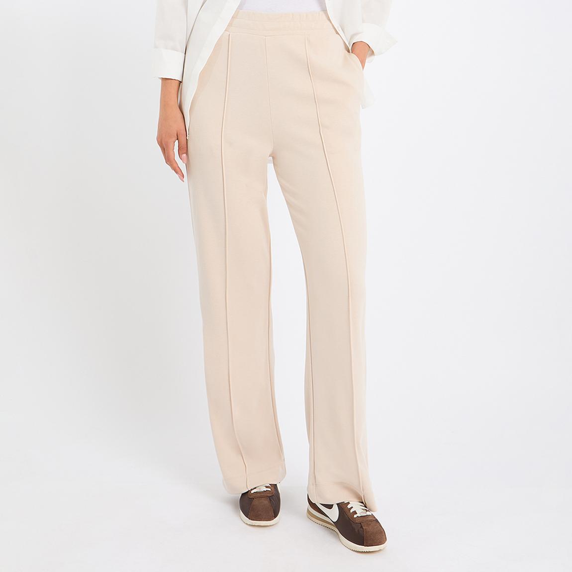 Beige Meagan Wide Leg Joggers main product photo