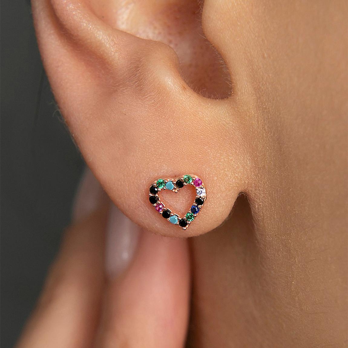 Sterling Silver Rose Gold Earring main product photo