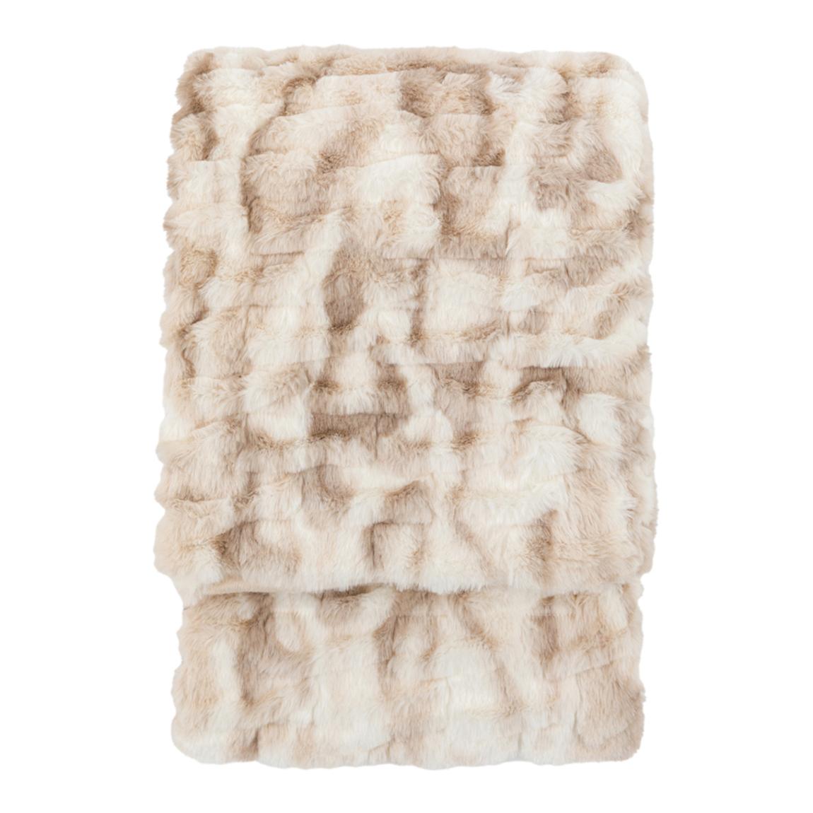 Deco Luxe Ruched Faux Fur 130x170cm Throw main product photo