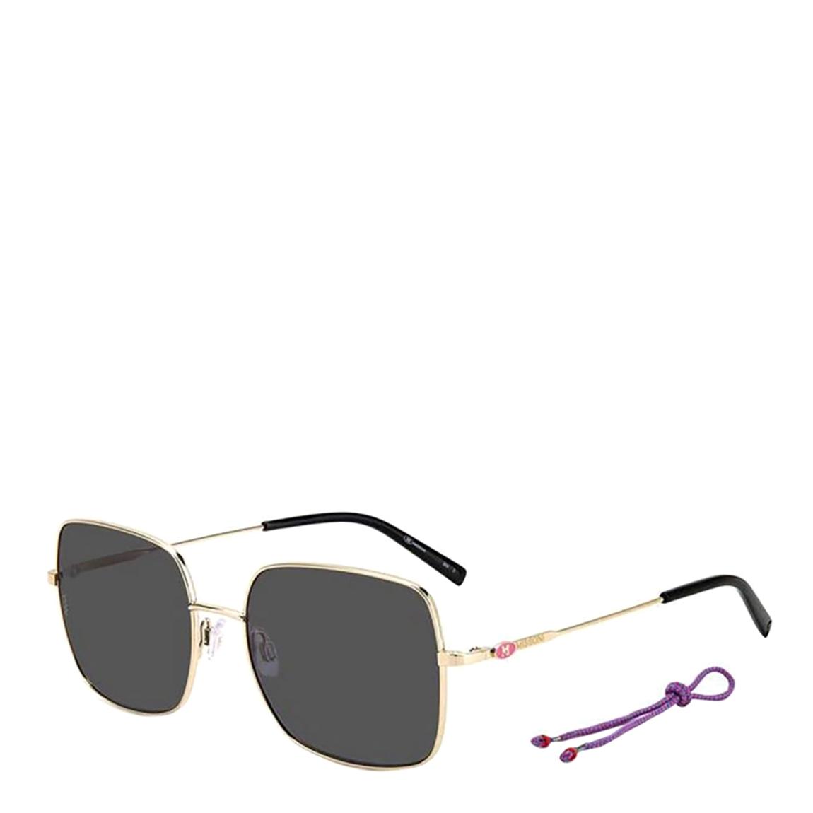 Women's Gold/Grey Missoni Sunglasses 56mm main product photo