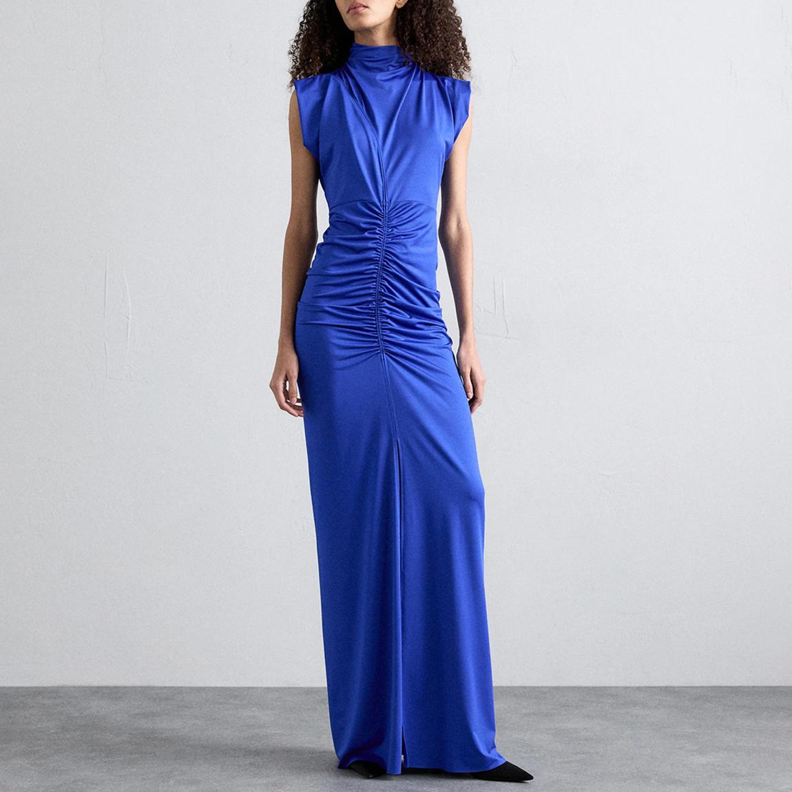 Royal Blue Ruched Gown main product photo