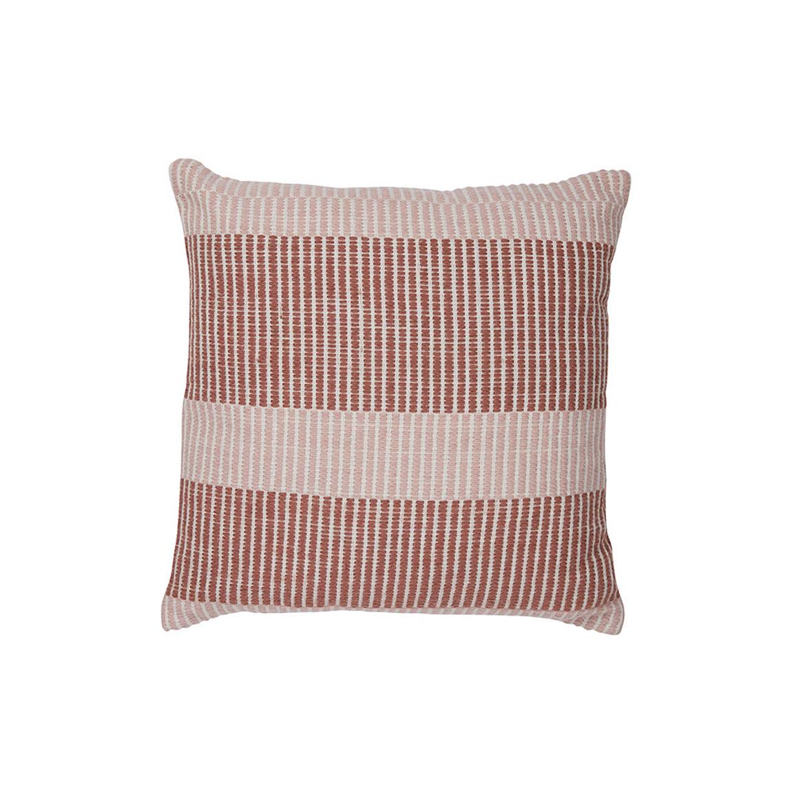 Pink & Red Block Stripes Cushion 45x45cm main product photo