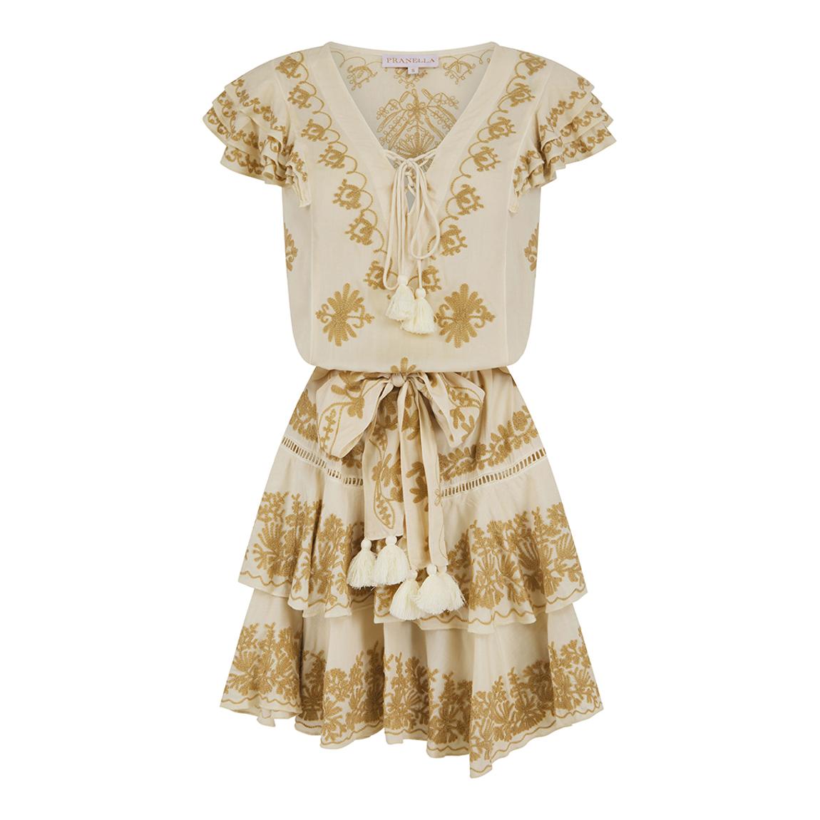 Iona Pearl-Taupe Dress main product photo