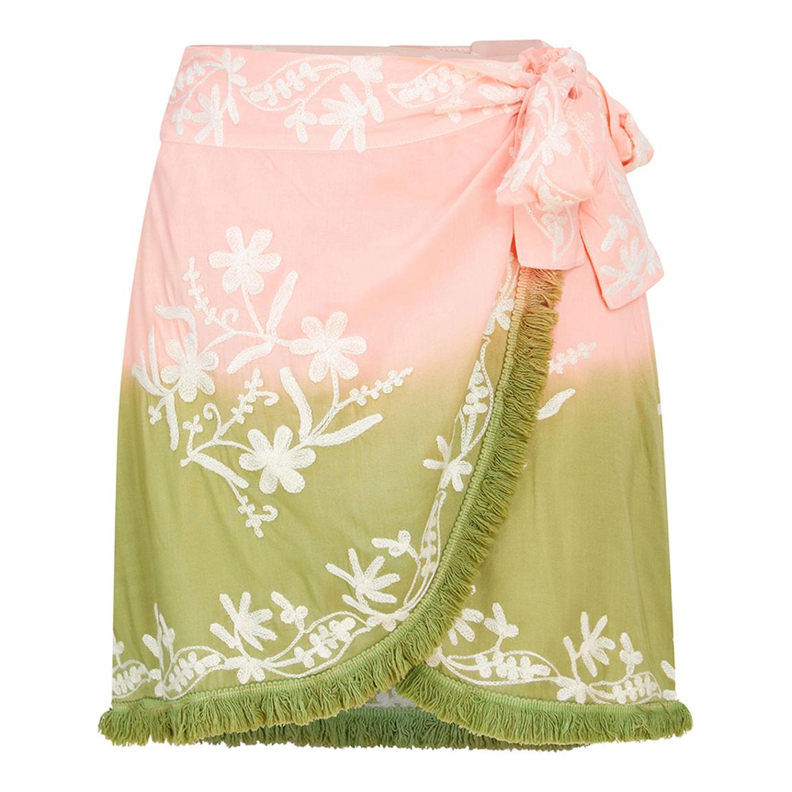 Rio Mini Skirt Peach-Pistachio Ombre main product photo