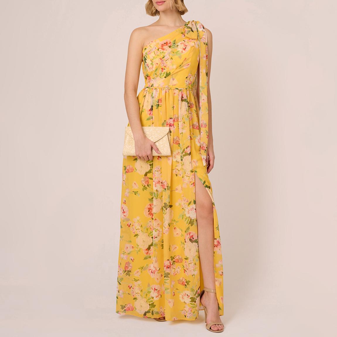 One Shoulder Chiffon Gown main product photo