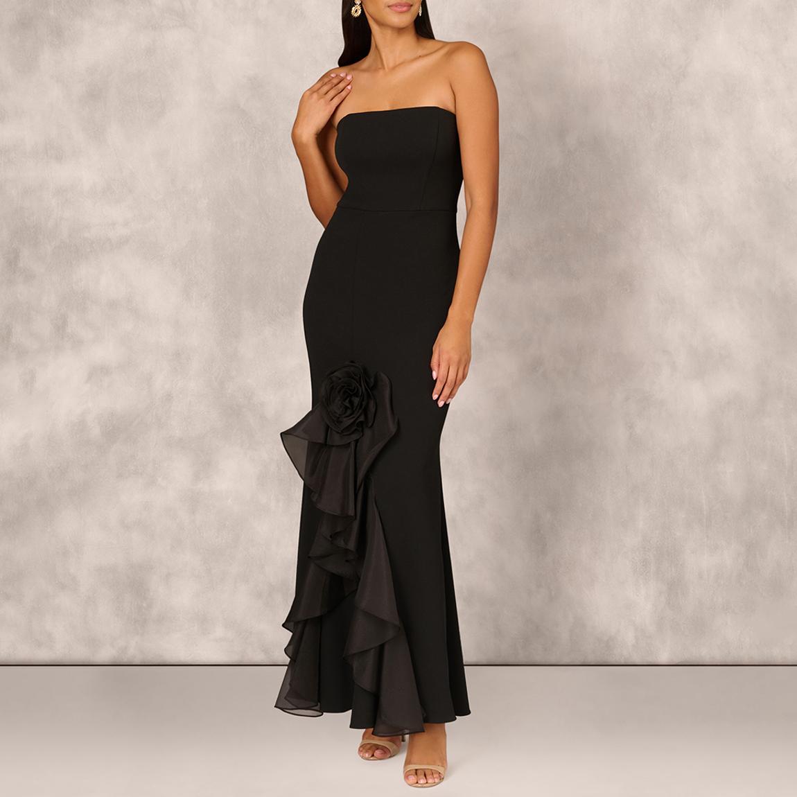 Black Stretch Crepe Mermaid Gown main product photo