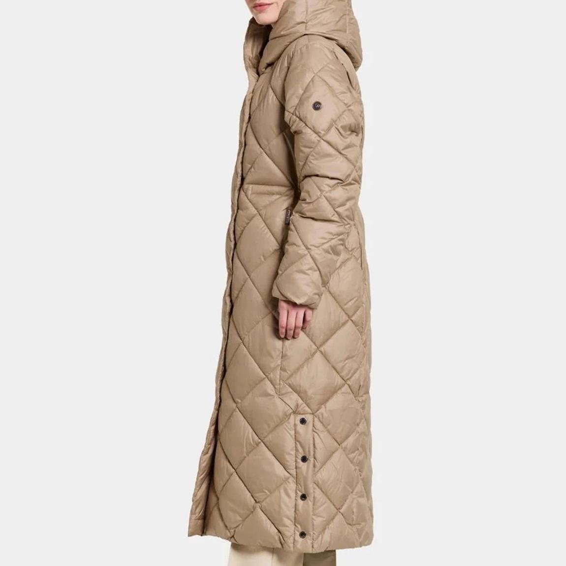 Beige Saga Long Padded Coat main product photo