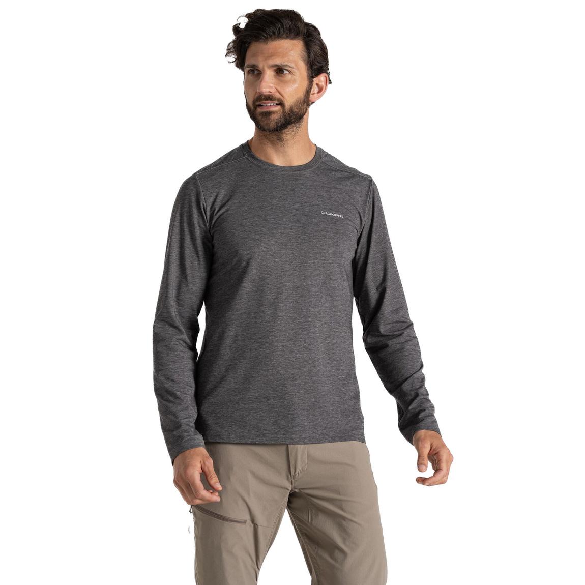 T-Shirt Abel Recycled Polyester Black Pepper Marl main product photo