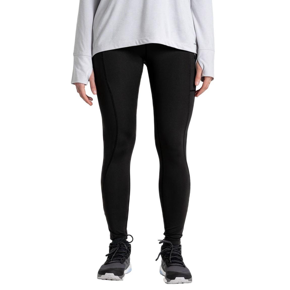 Womens/Ladies Kiwi Pro Plain Leggings Black main product photo