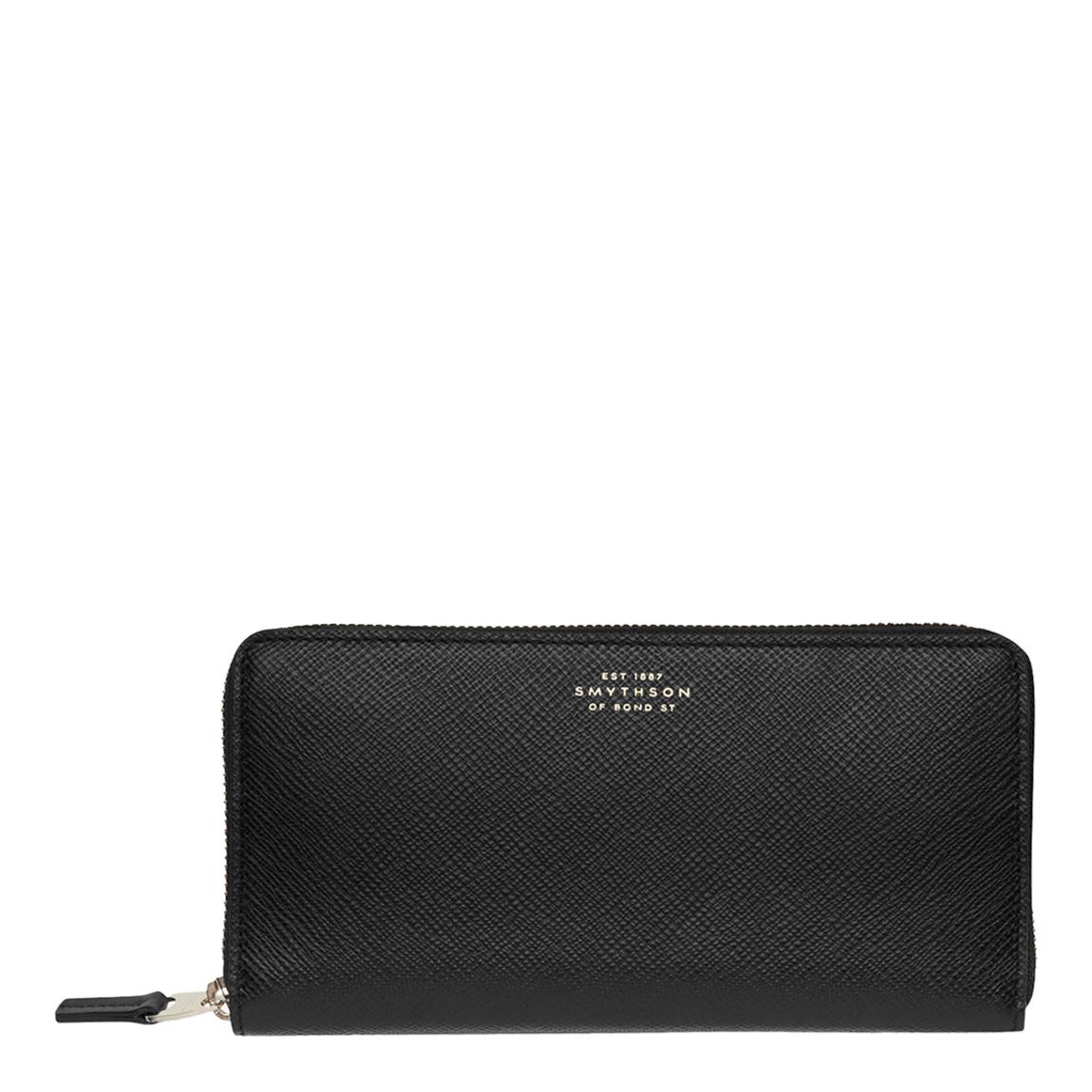 Black Zip Around Purse main product photo