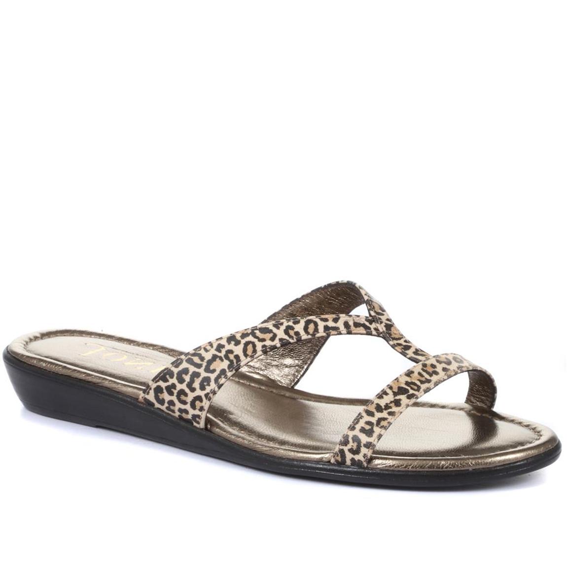 Women's Leopard Print Klevina Leather Sandals main product photo