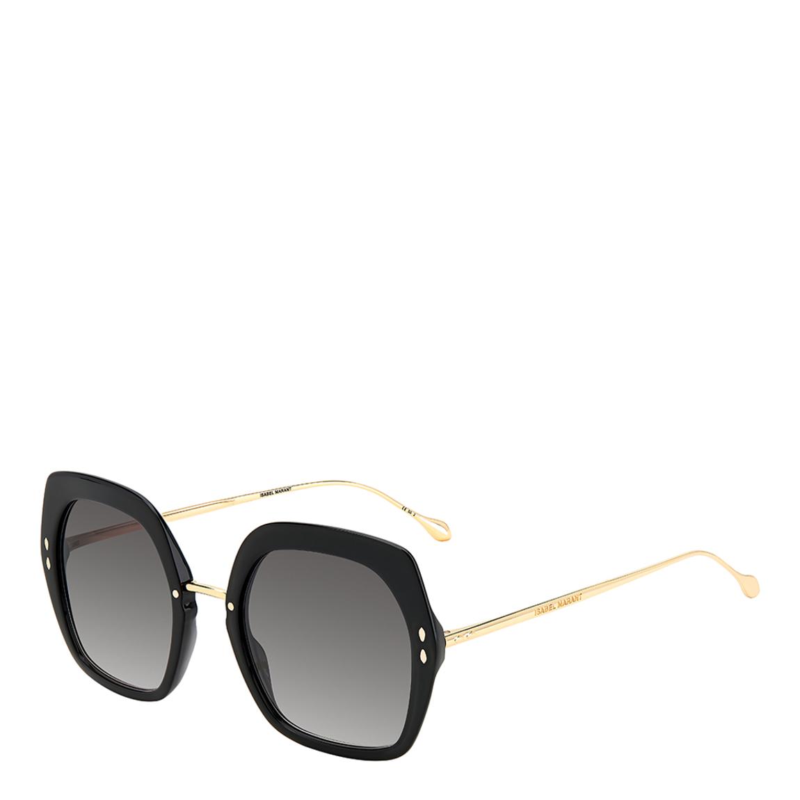 Black Gold Square Sunglasses 55mm main product photo