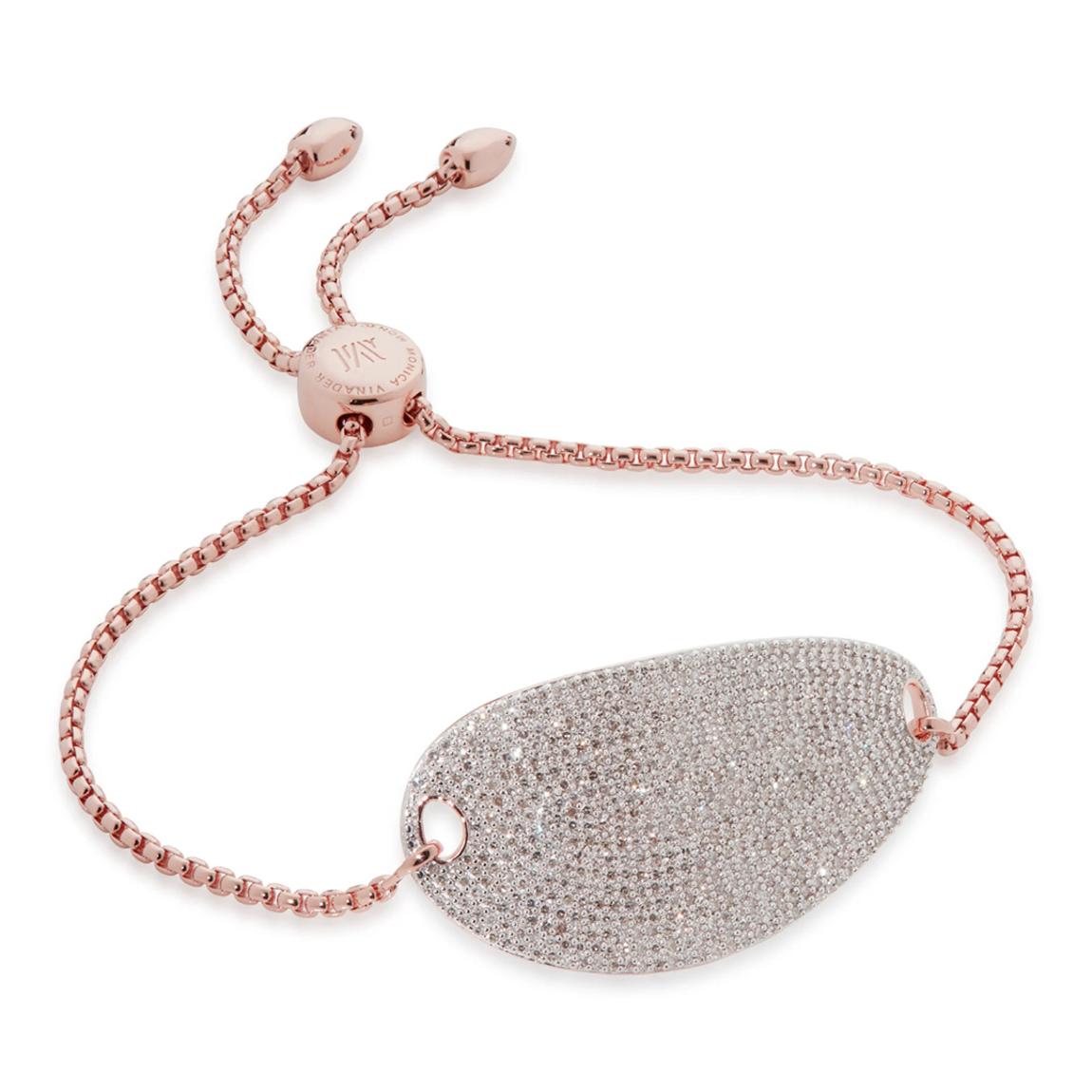 Rose Gold Diamond Nura Friendship Chain Bracelet main product photo