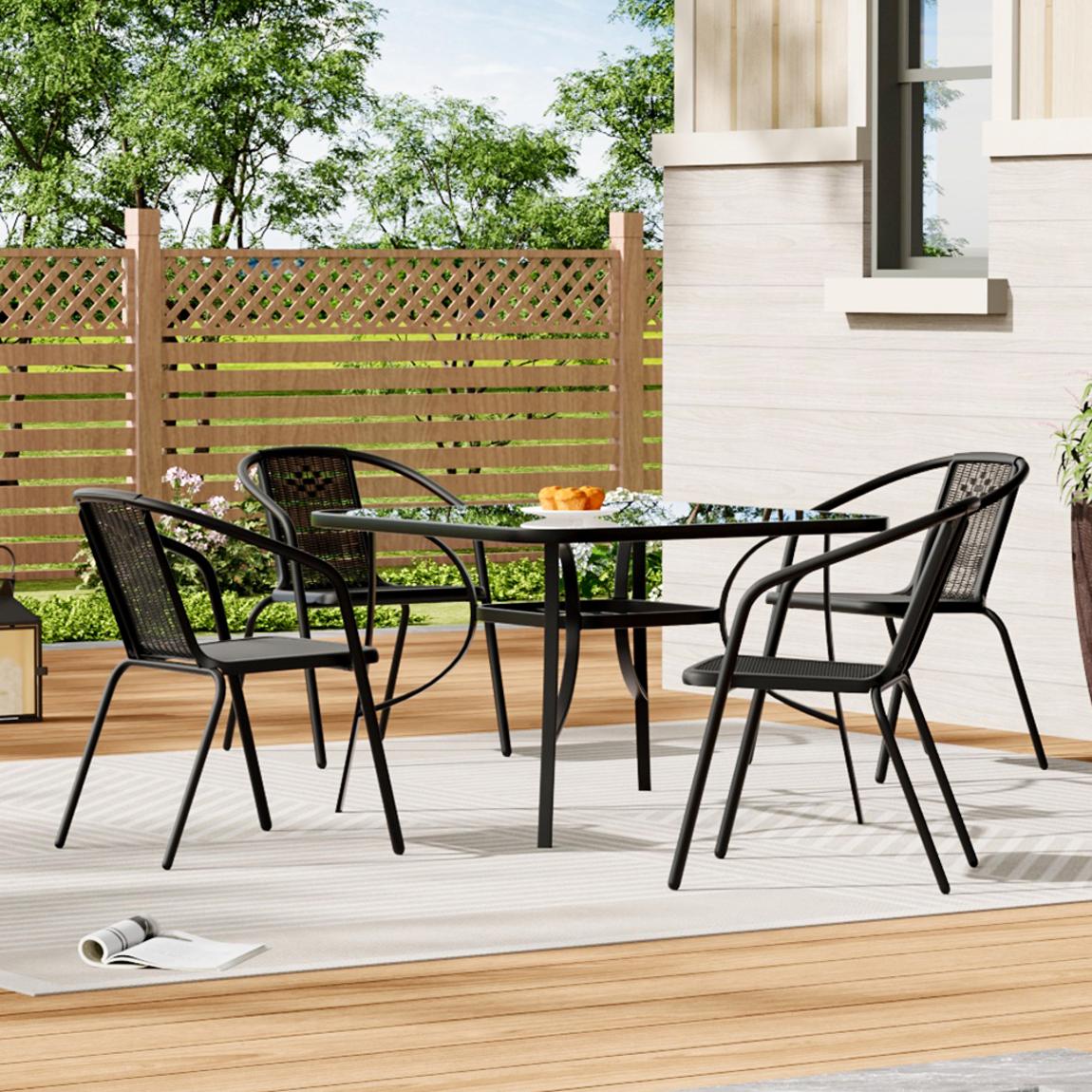 4 Seater Outdoor Garden Dining Bistro Set main product photo
