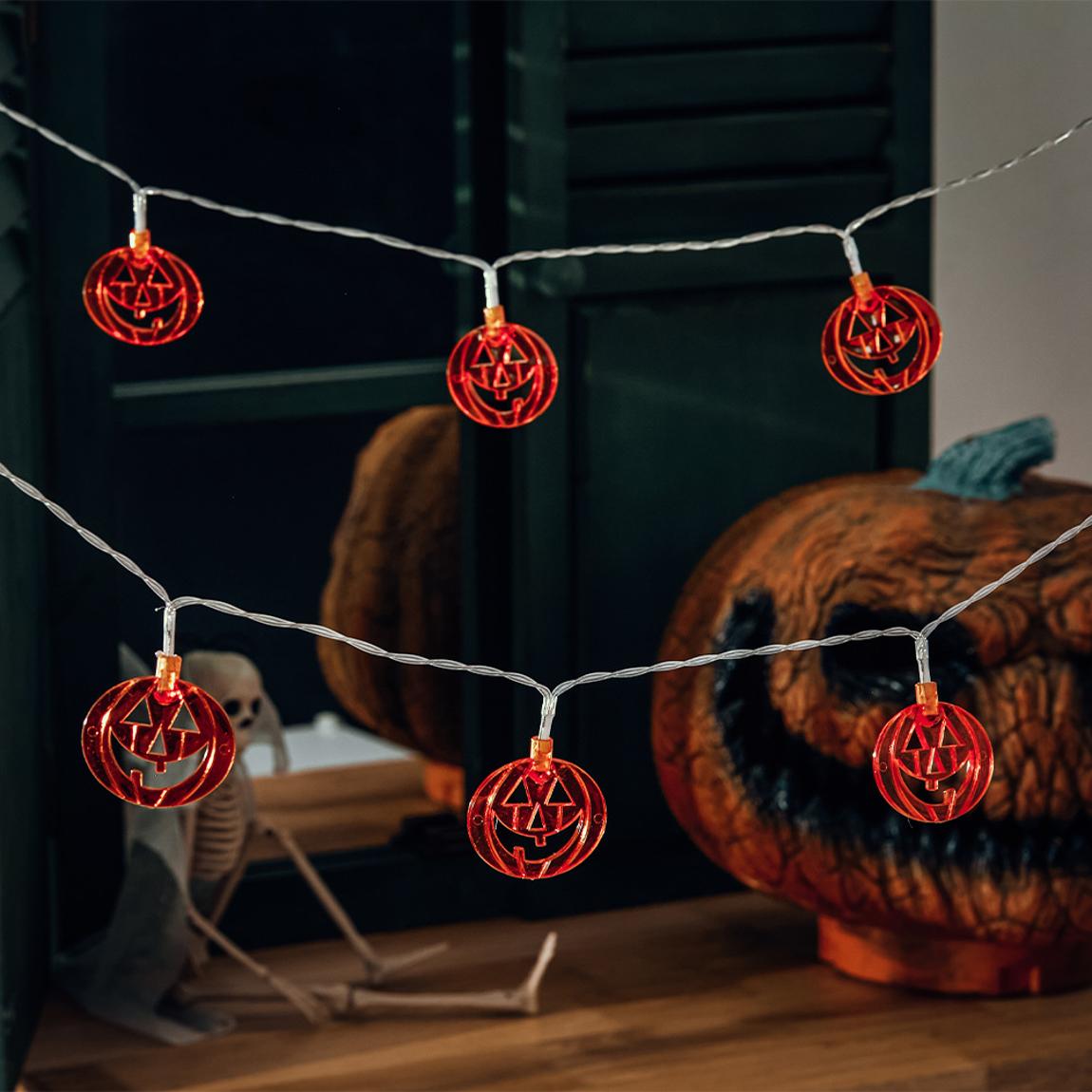Halloween Smiley Pumpkin LED Lights main product photo