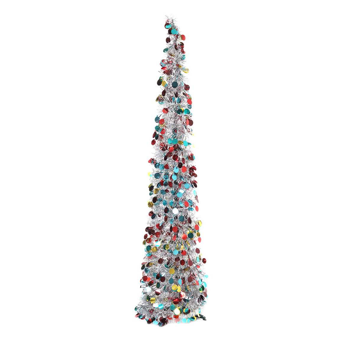 Colourful Tinsel Christmas Tree main product photo