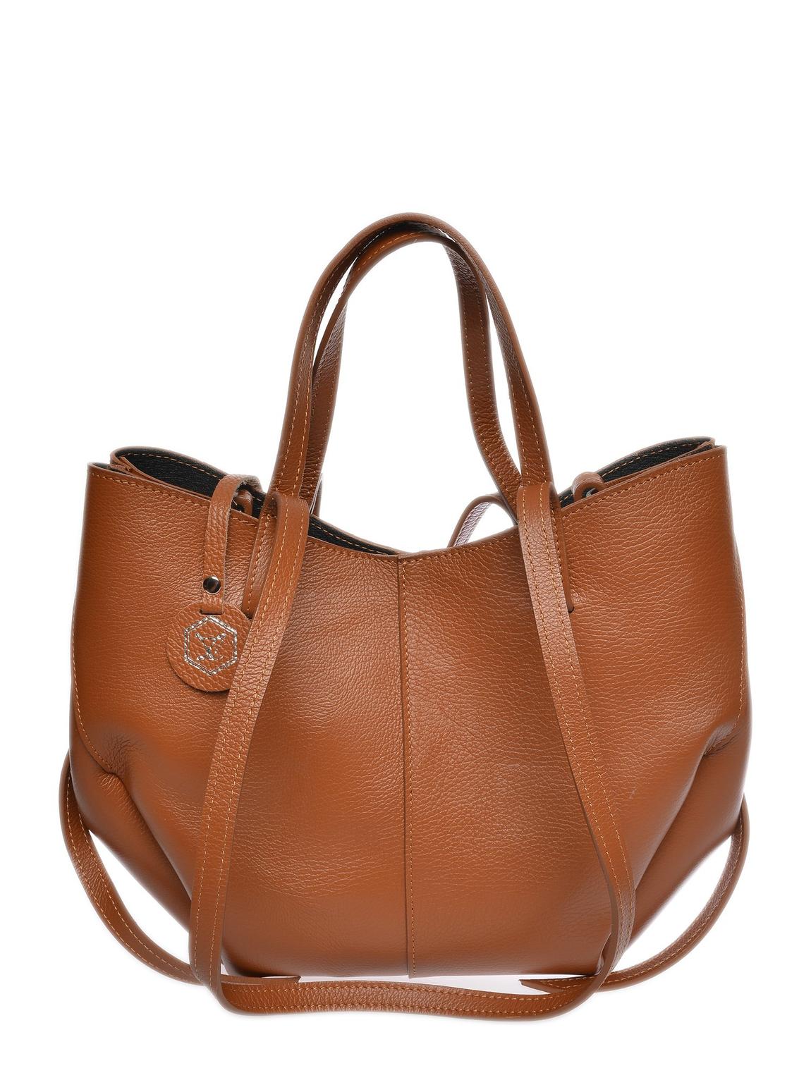 Luisa Vannini Brown Italian Leather Handbag - BrandAlley
