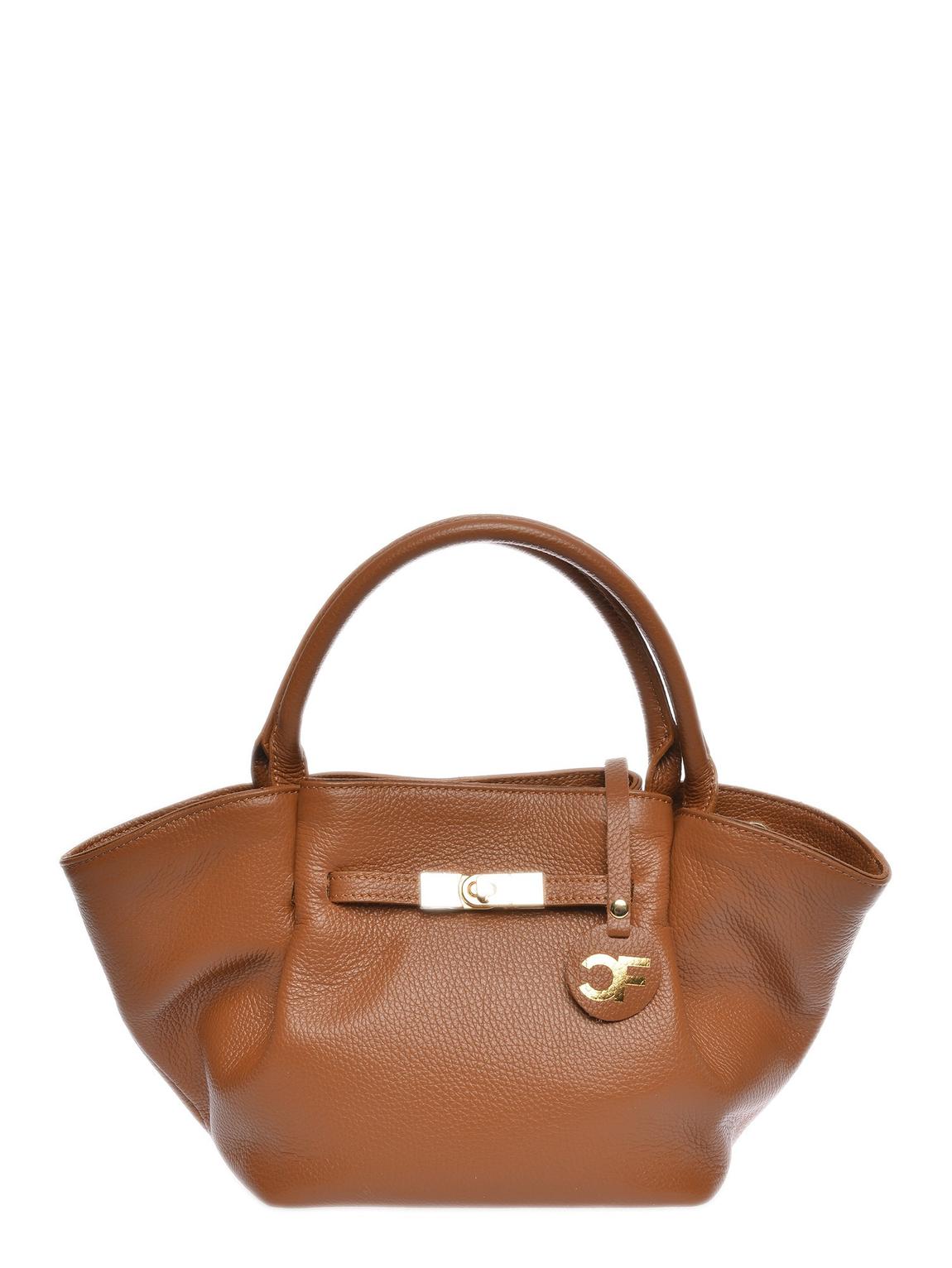Brown Italian Leather Handbag main product photo