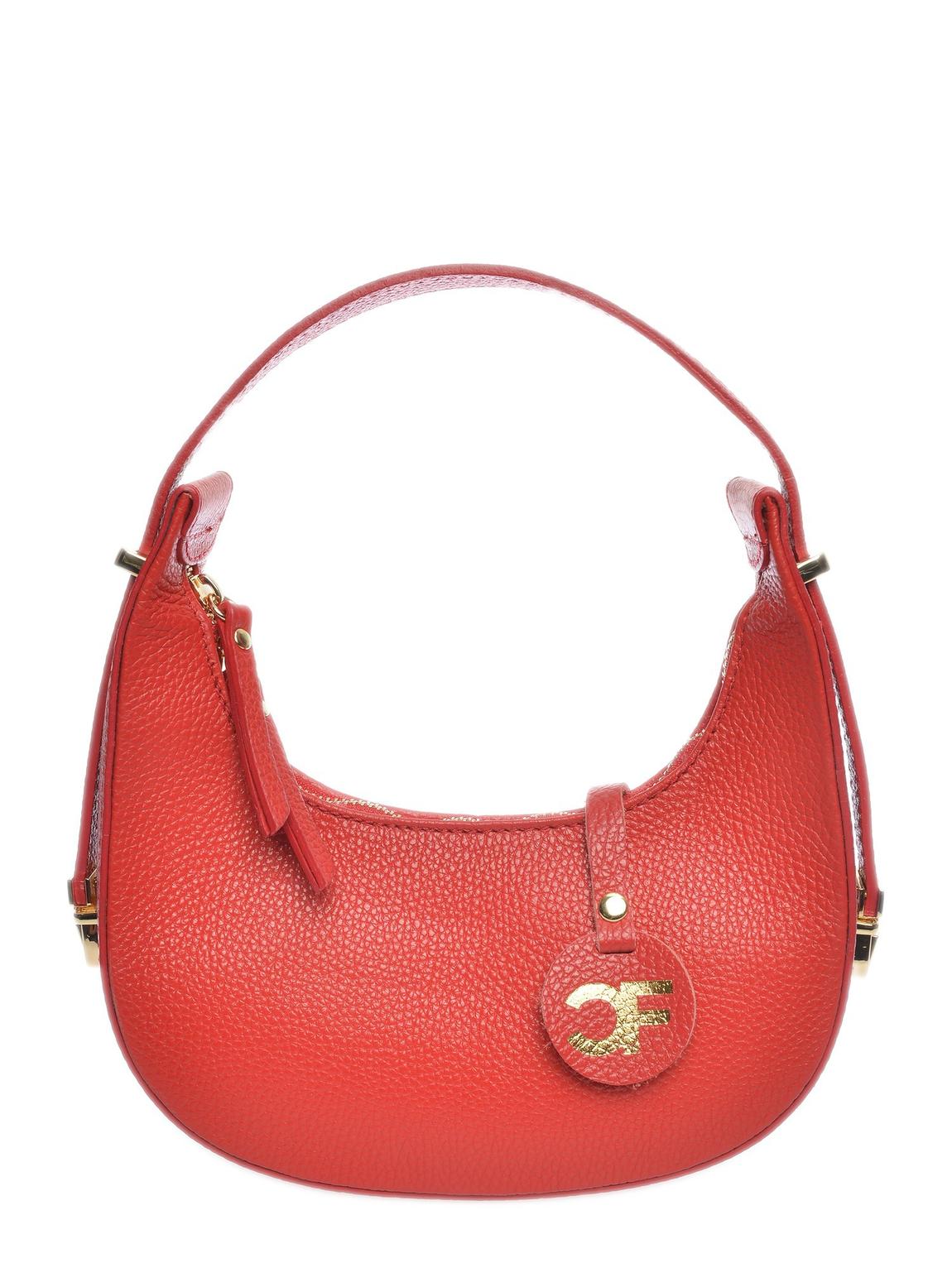Red Italian Leather Handbag main product photo
