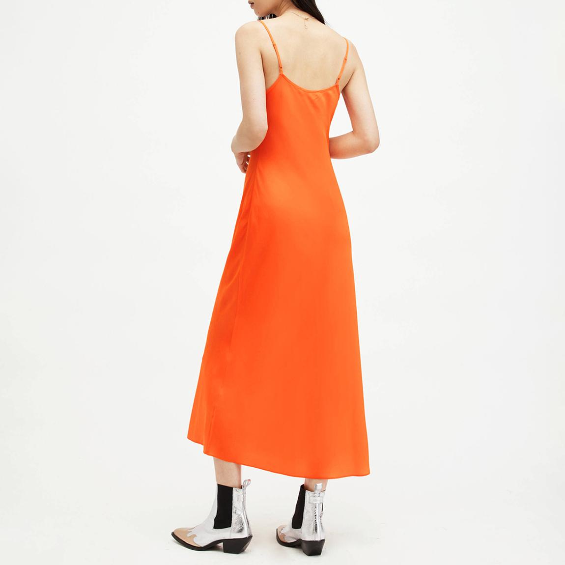 Orange Bryony Slip Dress main product photo