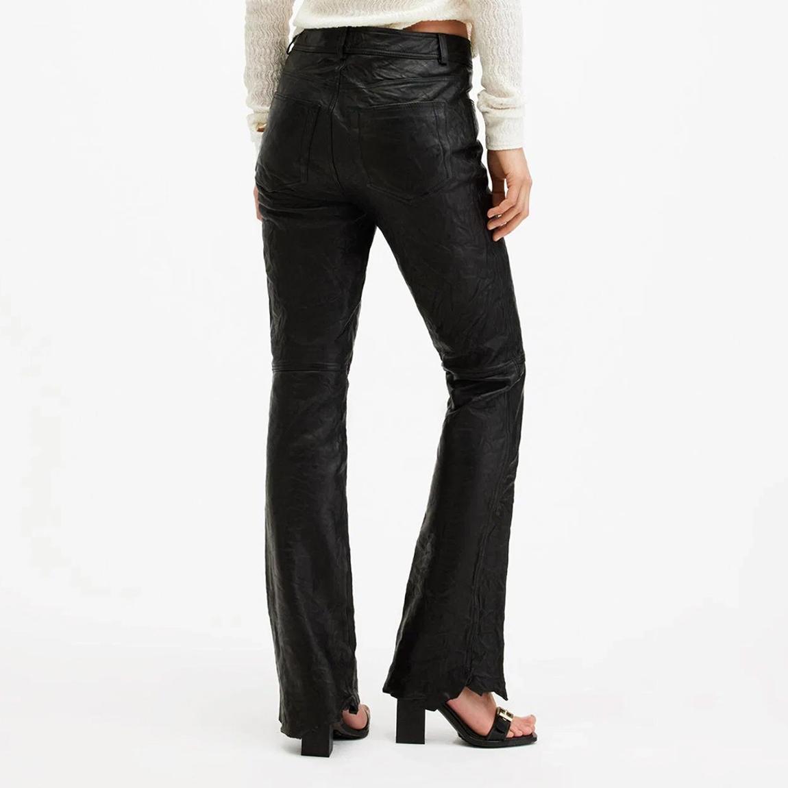 Black Pearson Slim Leather Trousers main product photo