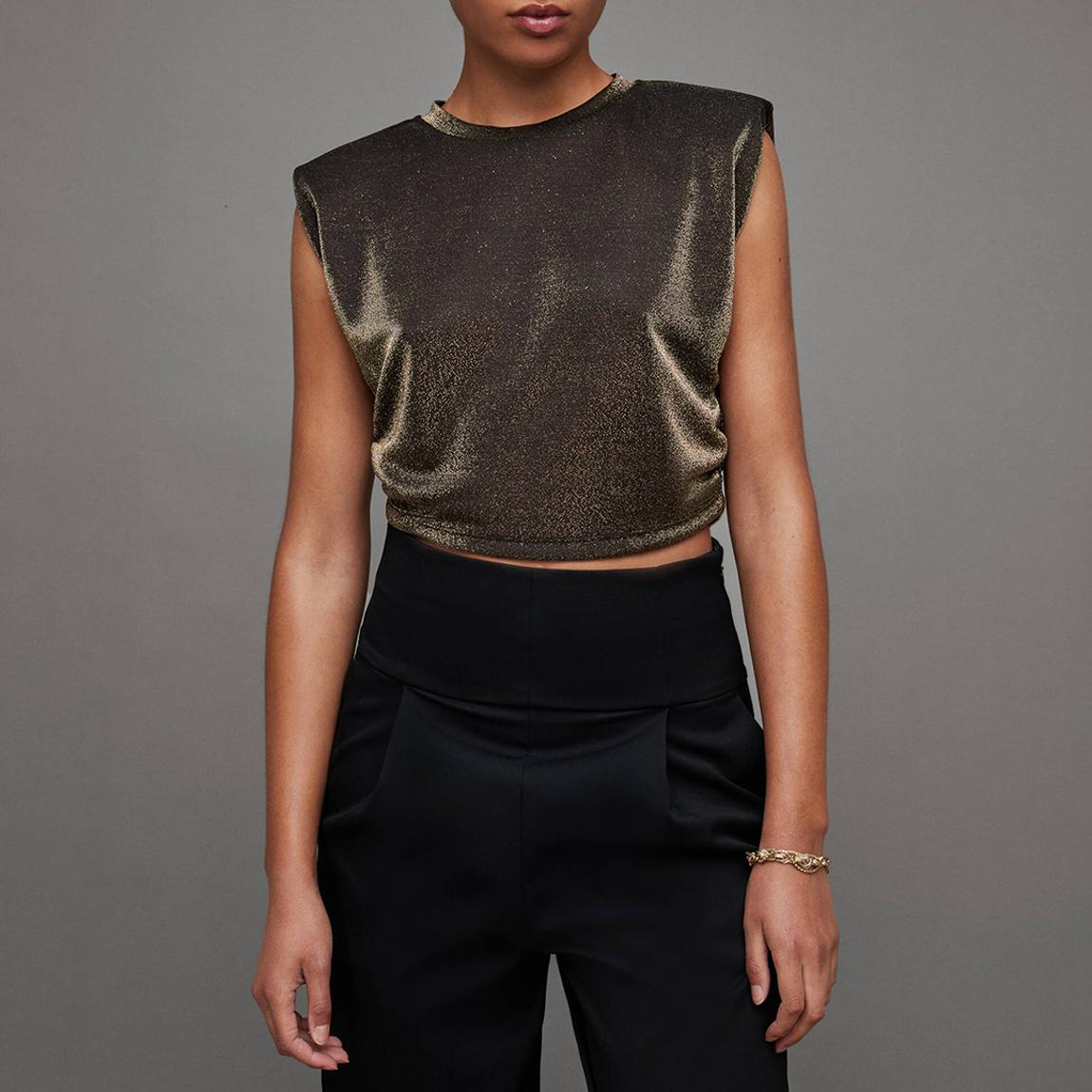 Gold Mika Metallic Tank Top main product photo