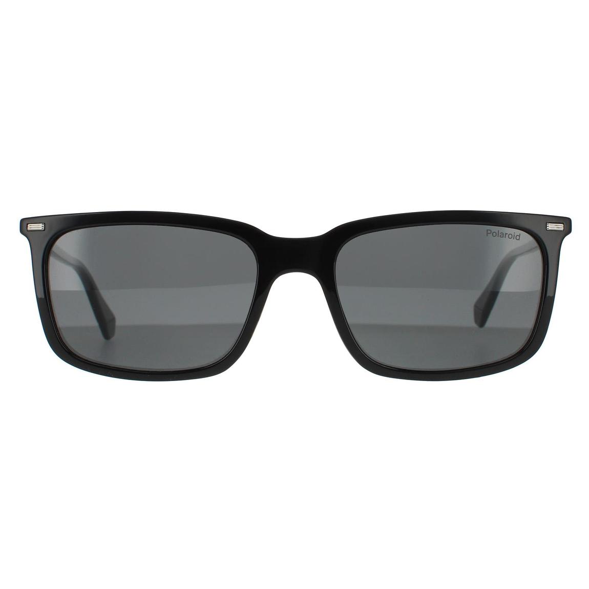 Black Rectangular Sunglasses 55mm main product photo