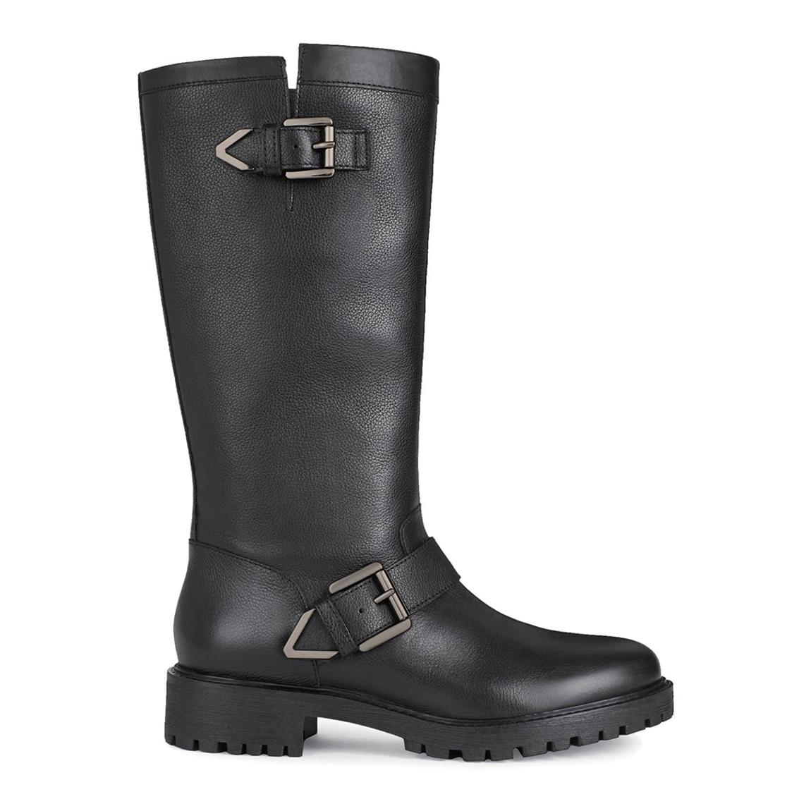 Black Leather Hoara Long Boot main product photo