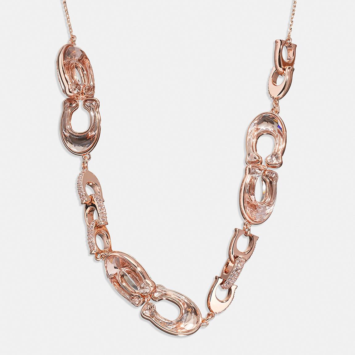 Rose Gold Link Slider Necklace main product photo