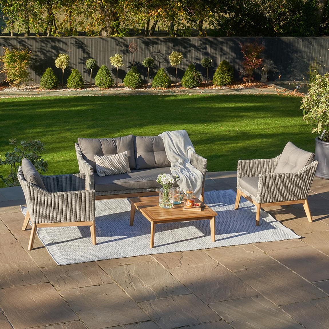 Larissa Kubu Grey Outdoor Seating Set main product photo