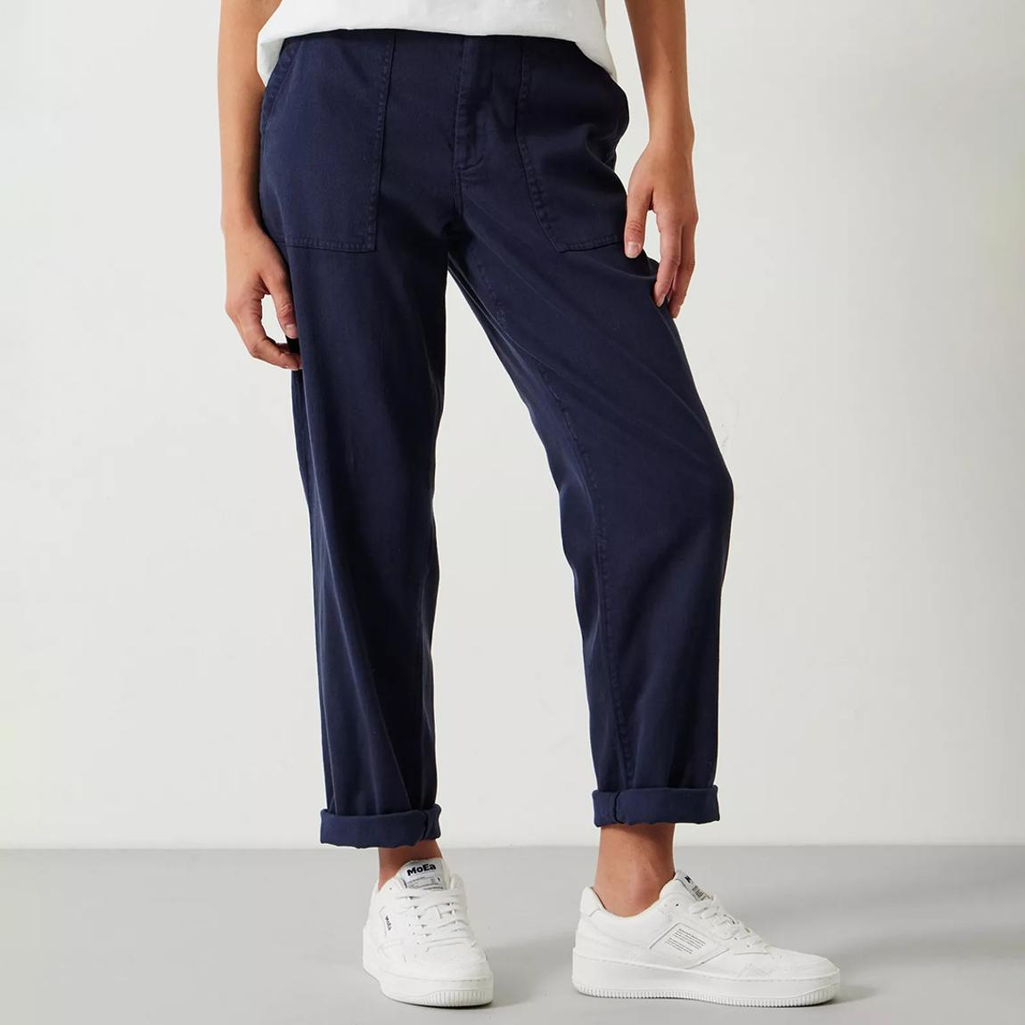 Navy Kelly Washed Cargo Trousers main product photo