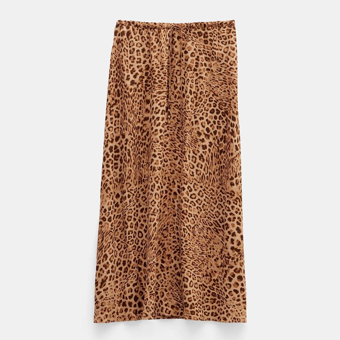 Natural Leopard Tia Maxi Skirt main product photo